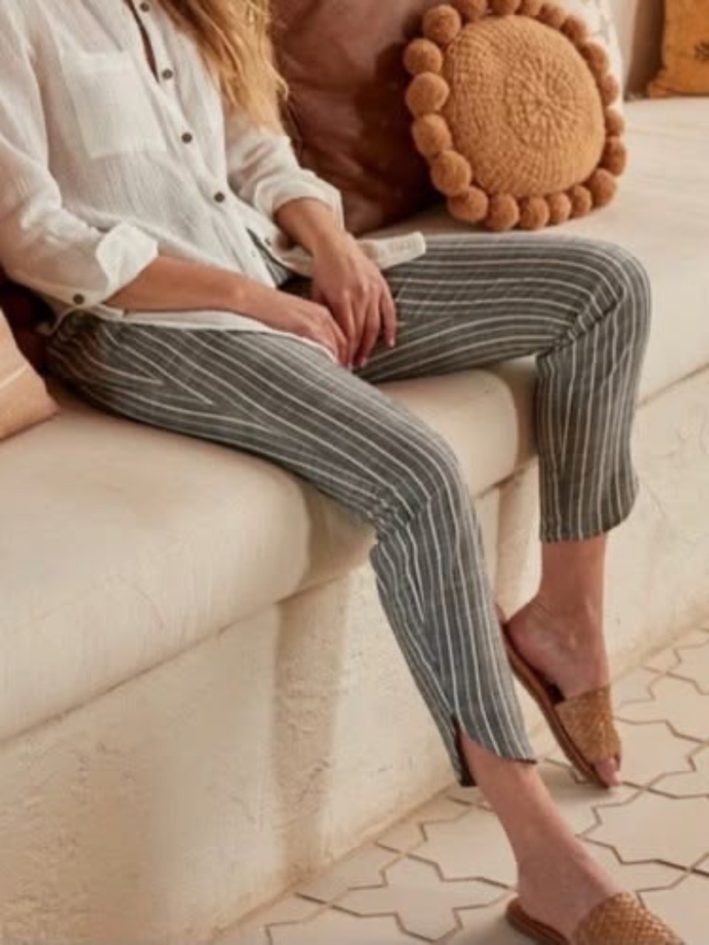 *FIRM PRICE* Marine Layer Striped Relaxed Pull-On Pants - Picture 2 of 10